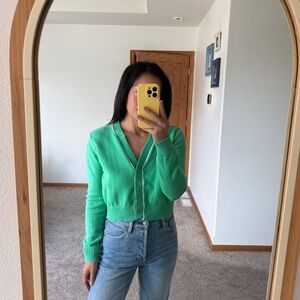 Cabi Button Down V-Neck Sweater Size Small